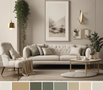 Bright living room with modern inventory