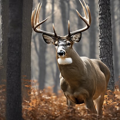 large white tail buck deer