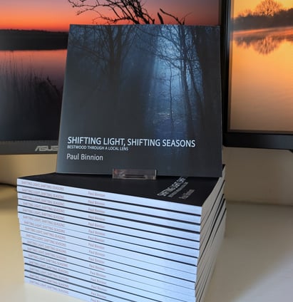 paul binnion shifting light shifting seasons book woodland photography in bestwood country park nott