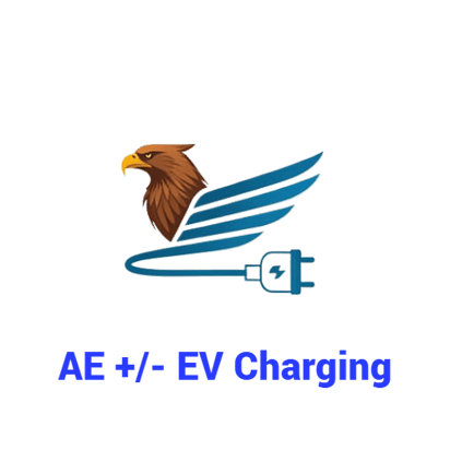 AE PLUS EV HOME AND BUSINESS EV CHARGER SOLUTIONS logo