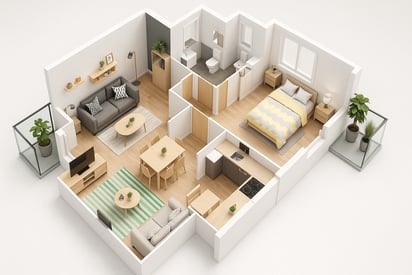 2D and 3D floor plans of properties in montreal
