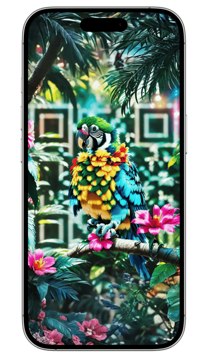 qr code birds art design