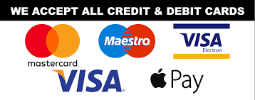 credit and debit cards acceptable for junk removal services