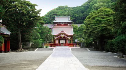 Japanese temple entrance Kamakura