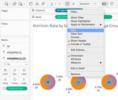 Tableau interactive dashboard project