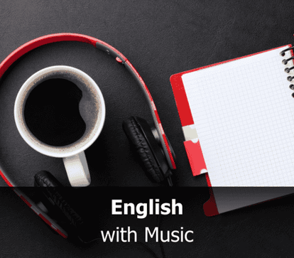a cup of coffee and a notebook with a notebook and headphones