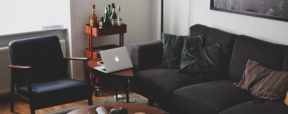 Bright living room with modern inventory
