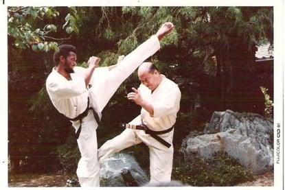 Karate training