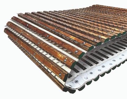 wooden spike lattice