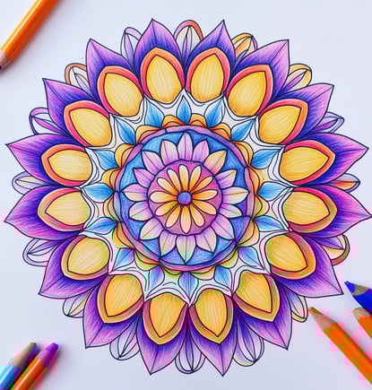 Mooie Mandala kleurplaat