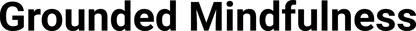 Grounded Mindfulness logo