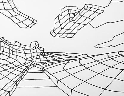 cross contour drawing technique