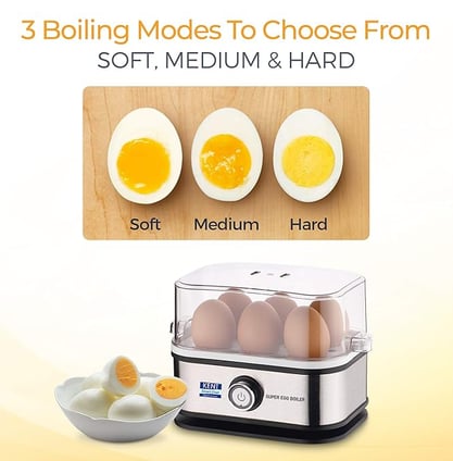 a picture of a boiled egg egg yolking on a cutting board