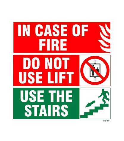 Combination Signs SK Fire Protection Shown In This Picture