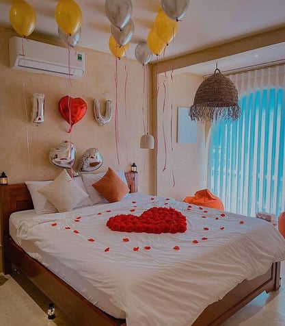 VV House Homestay Quy Nhon Honeymoon suite birthday celebration