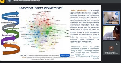 "Glimpse of research paper presentation by a Delegate from Russia"'