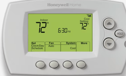 use a smart thermostat to set temperature schedules