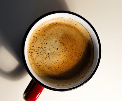 a cup of americano on the table