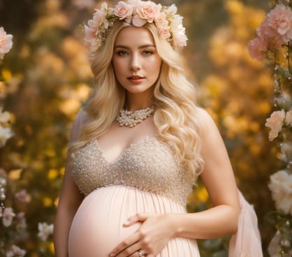femme enceinte tenant son ventre