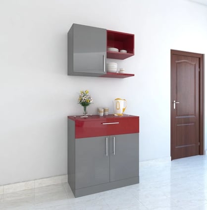 omegaa solutions interior designers sleek crokery unit
