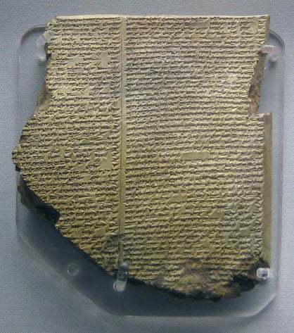 Original Akkadian Tablet XI (the "Deluge Tablet") of the Epic of Bilgamesh