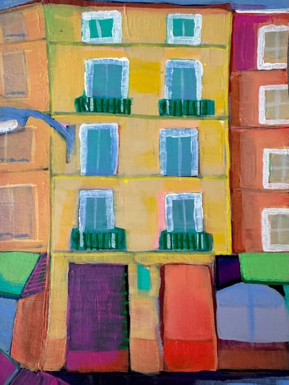 La Latina - acrylic on paper