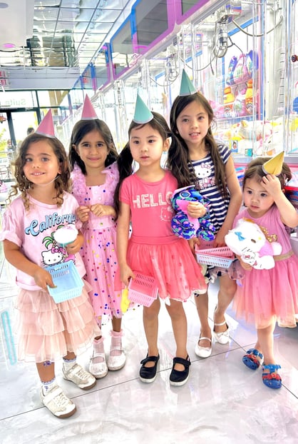 Girls at a party at Claw Store