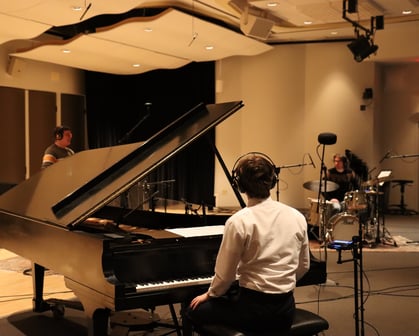Andrew Wimple recording Nick T Trio