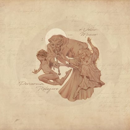 a drawing of a woman with a child