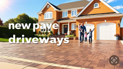 New pave driveways logo