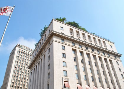 Fachada do Edifício Matarazzo - Sede da Prefeitura de São Paulo