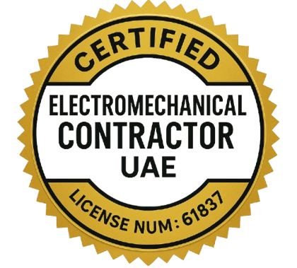Certified Electromechanical Contractor UAE badge