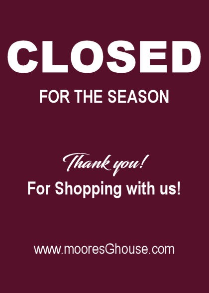 CLOSED for the Season