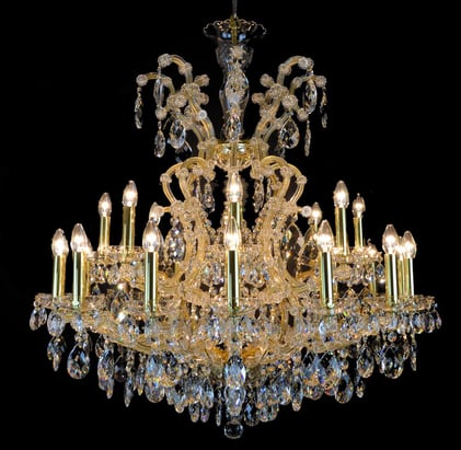 a chandelier with a chandelier and a chandelier