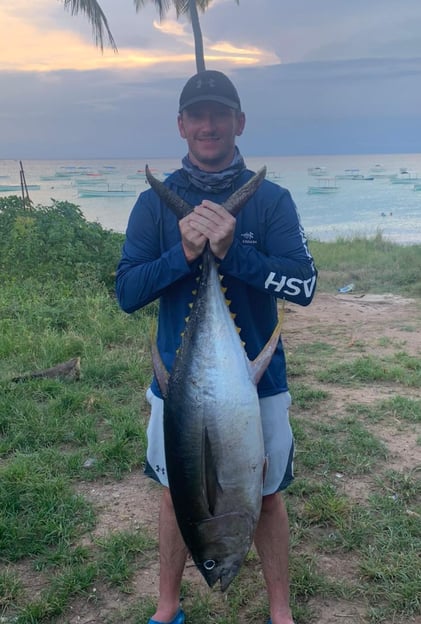 Half-day fishing Zanzibar trip in the calm waters of Kizimkazi, perfect for beginners and families.