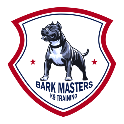 bark masters k9 dog training logo