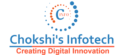 "Chokshi's: Pioneering the Future with AI-Powered Digital In logo