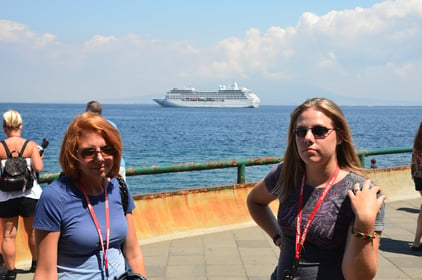 Lady and Kyrstin in Sorrento, Italy