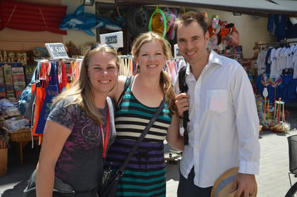 Kyrstin with The Pirate's cousin Stephanie and her husband, Dave in Sorrento, Italy