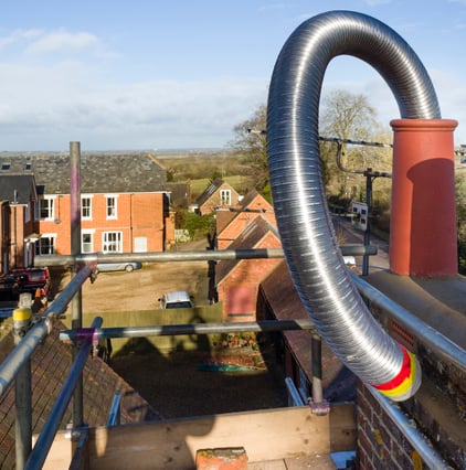 Chimney liner installation