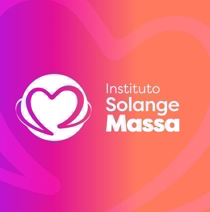 Logo em formato de coração para instituto social