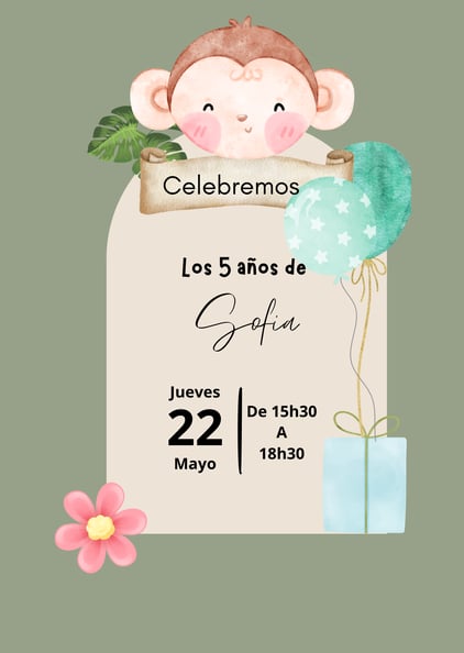 Invitaciones infantil sin interacciones