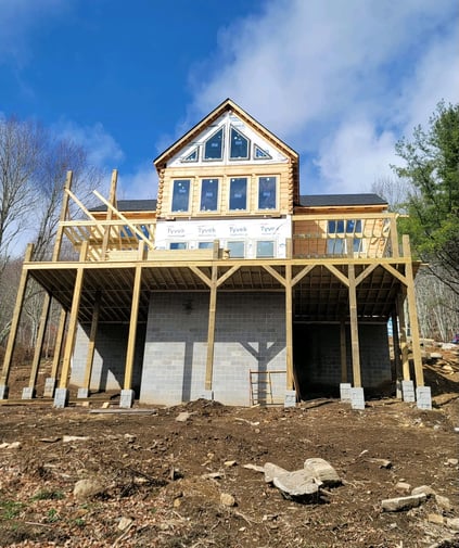 Full Home Renovation project in Spruce Spine, NC. Decking, Window replacement, roofing, & carpentry.