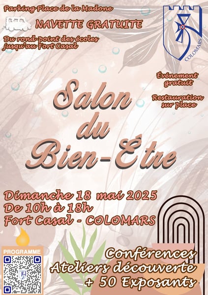 affiche salon du bien etre de Colomars 2025 therapie