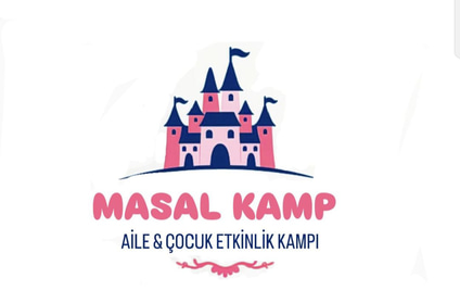çocuklar ve anneler için kamp sitesi logo