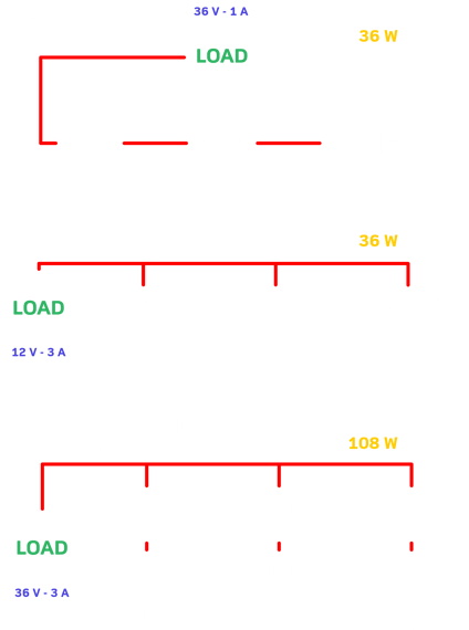 Electrical schematic - series, parallel and series-parallel circuits