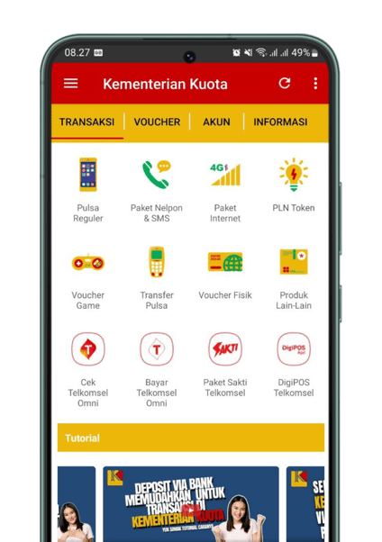 Aplikasi Kementerian Kuota