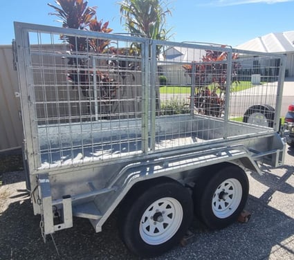 The trusty box trailer that helped us to start SweetAz Co. Pimp Your Party, thank you for your help.