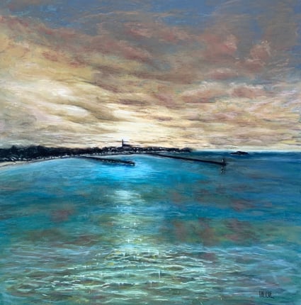 A l'horizon, Cancale. Pastel