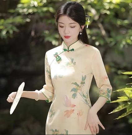 how to wear qipao 